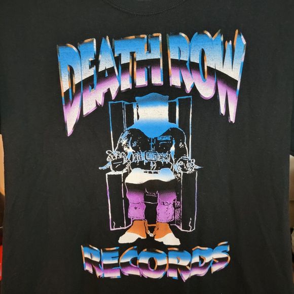 Death Row Records Graphic Tee Black - Size Large - Picture 1 of 4